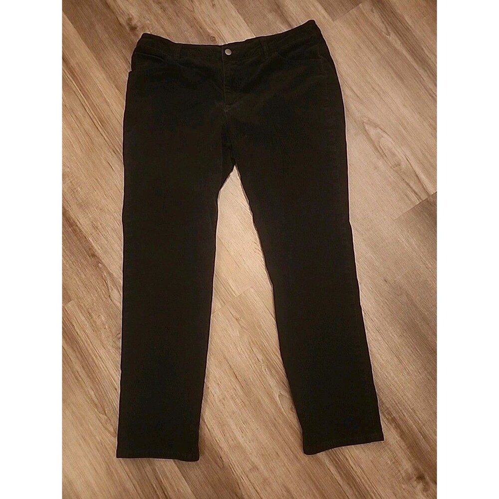 Pendleton Womens Pants 16 Black Soft Corduroy Straight